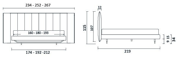 Afmetingen Opera Slim BedHabits 2 100